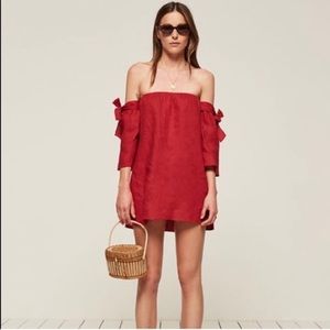 Reformation Carlitos Dress off shoulder summer